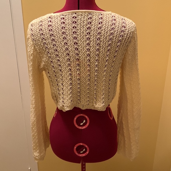 Shein Cropped sweater with front ties NWOT - Picture 6 of 9